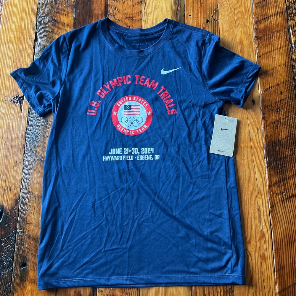 Nike Blue U.S. Olympic Team Trials T-Shirt size small women’s New